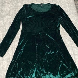 Large velvet dress, SHEIN